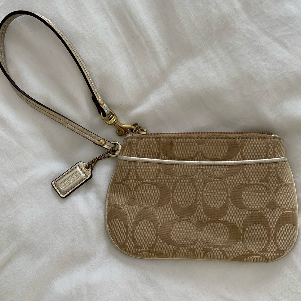 Vintage coach wristlet purse